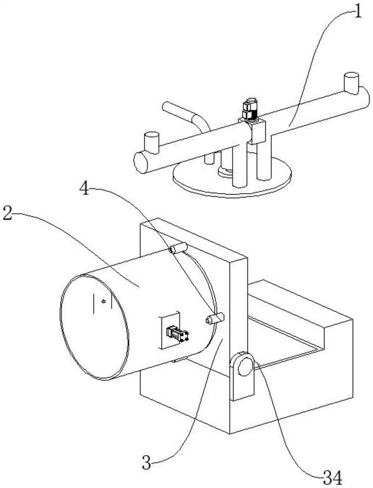 Solidification device convenient for demoulding for hazardous waste treatment