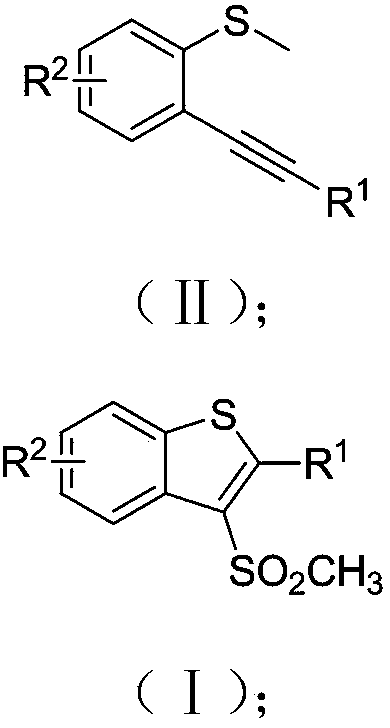 Preparation method of 3-methylsulfonyl-2-substituted benzothiophene compound