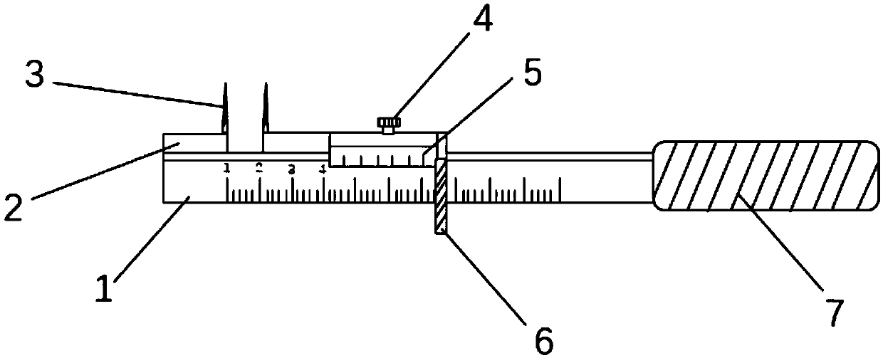 Knee joint tissue balance measuring device and method