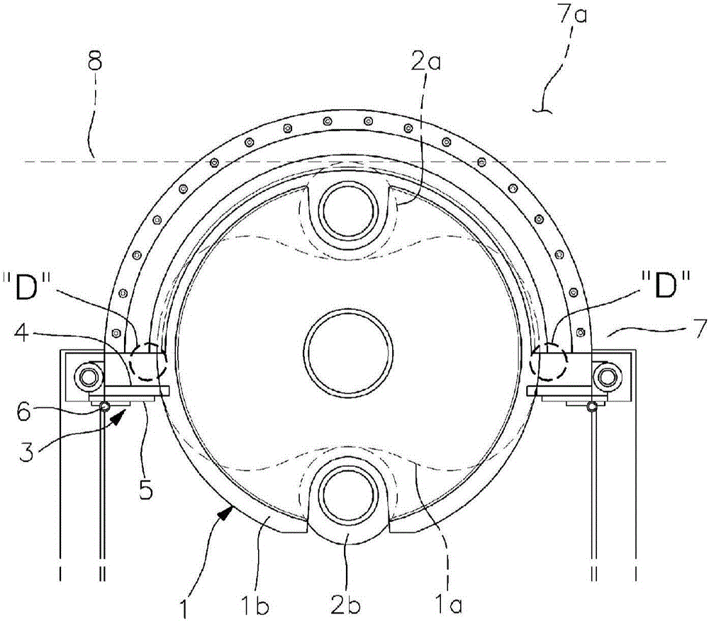 Sealing apparatus for heat treating furnace having carousel roll installed therein, and heat treating furnace having sealing apparatus installed therein