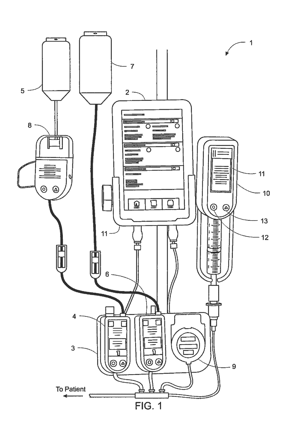 Syringe pump, and related method and system