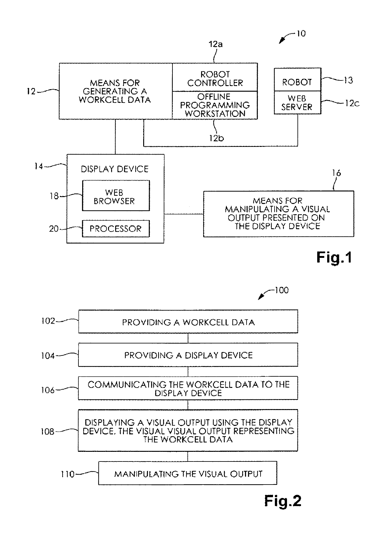 System, method, and apparatus to display three-dimensional robotic workcell data