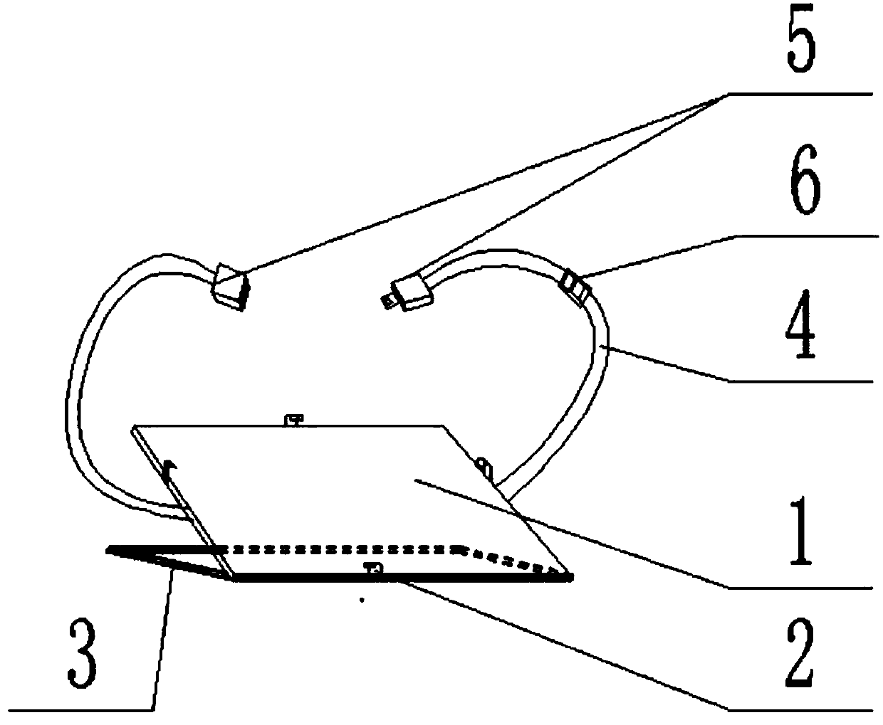 Girdle-type table computer bracket