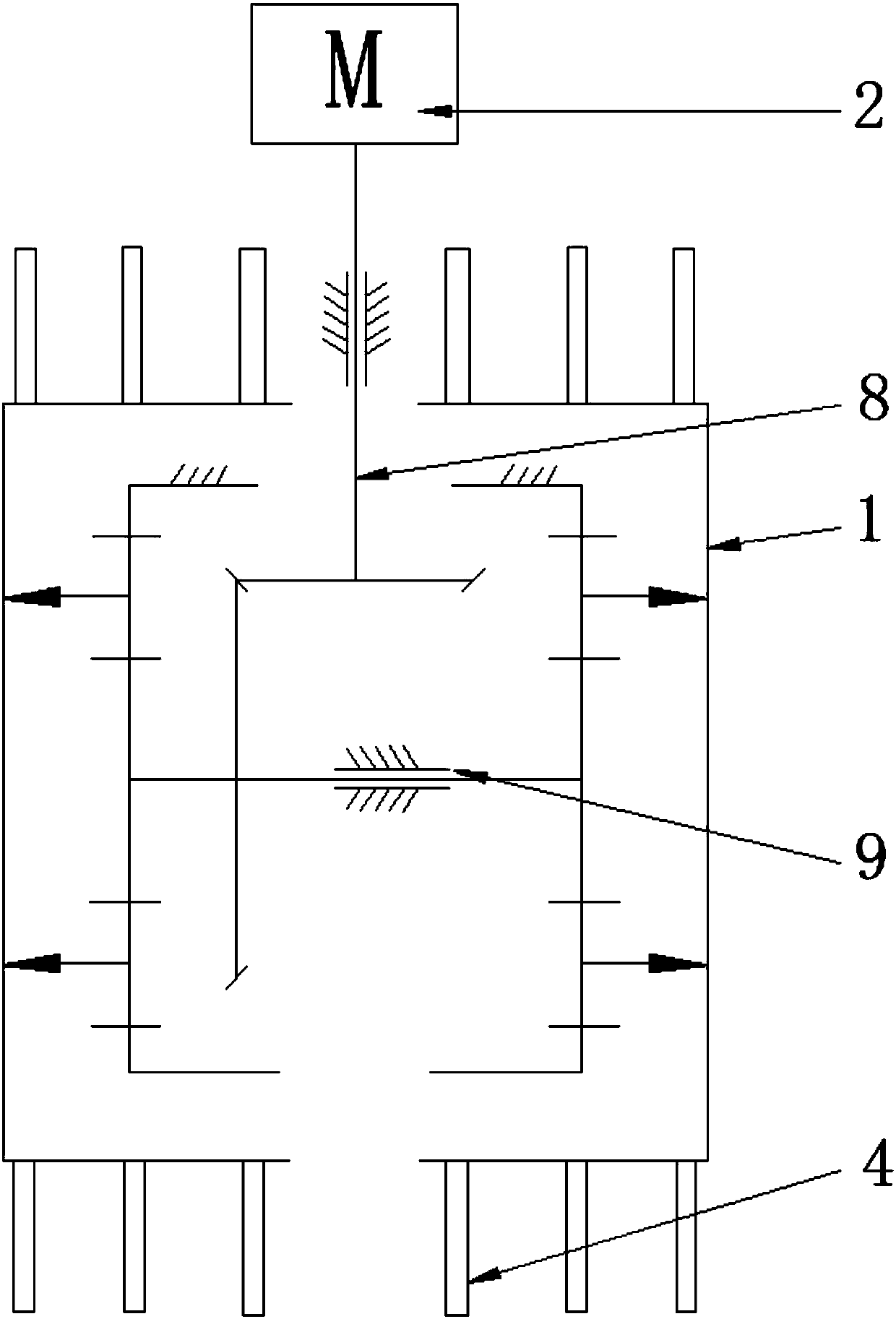 Milling wheel transmission system of double-wheel slot milling machine for underground diaphragm wall construction