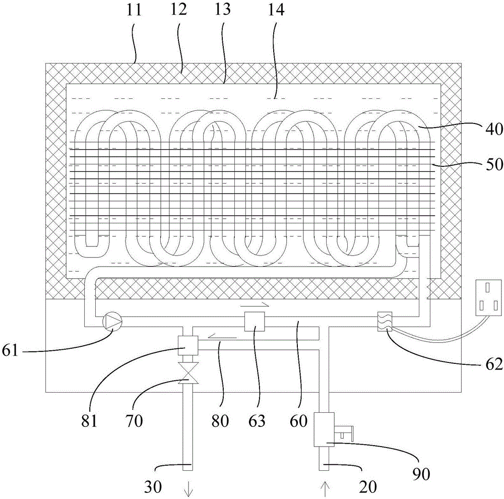 Phase change thermal storage type water heater and control method thereof
