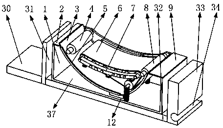 A vehicle parking mechanism adapted to the driving direction of the vehicle