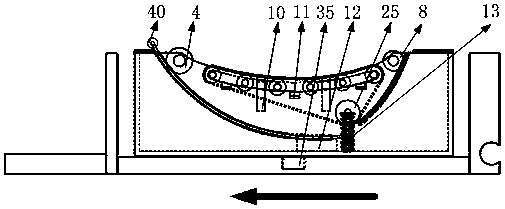 A vehicle parking mechanism adapted to the driving direction of the vehicle