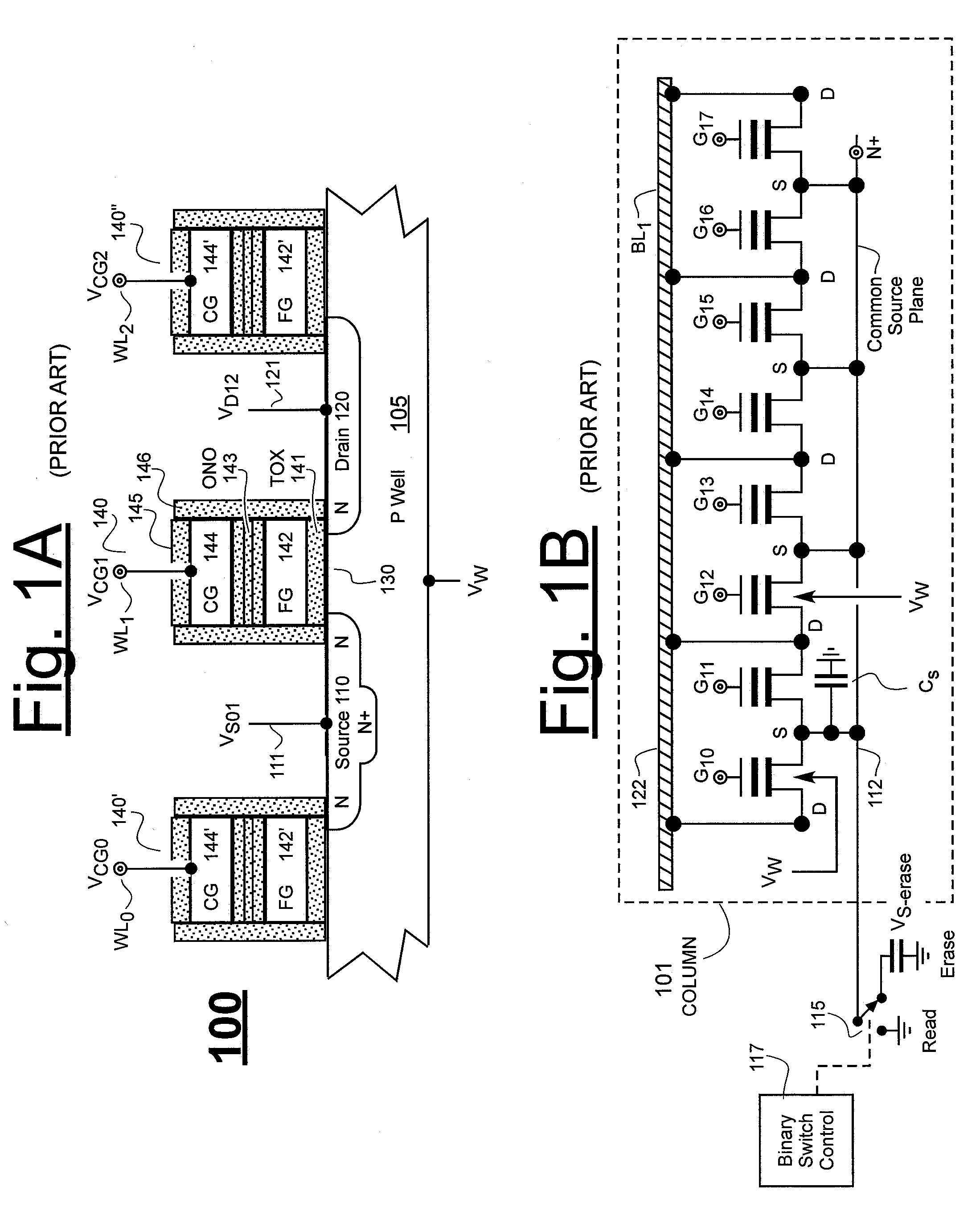 Source biasing of nor-type flash array with dynamically variable source resistance