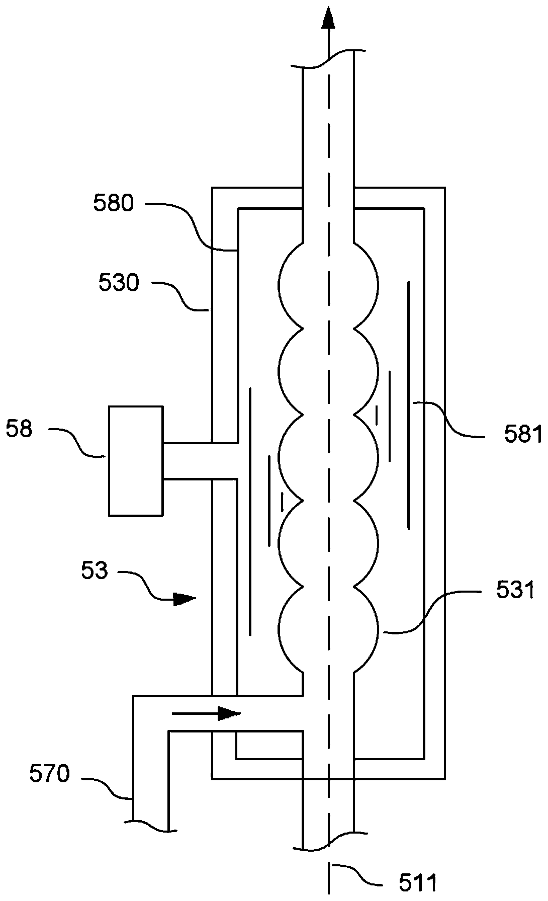 Efficient treatment system of polluting air source