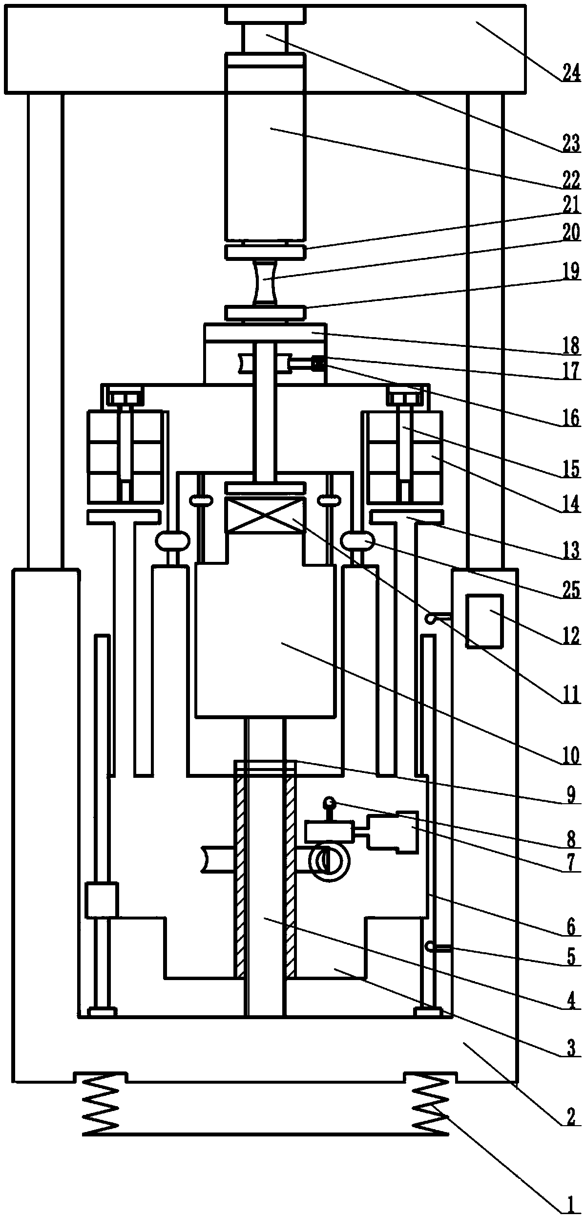 Threaded member fatigue test load loading device