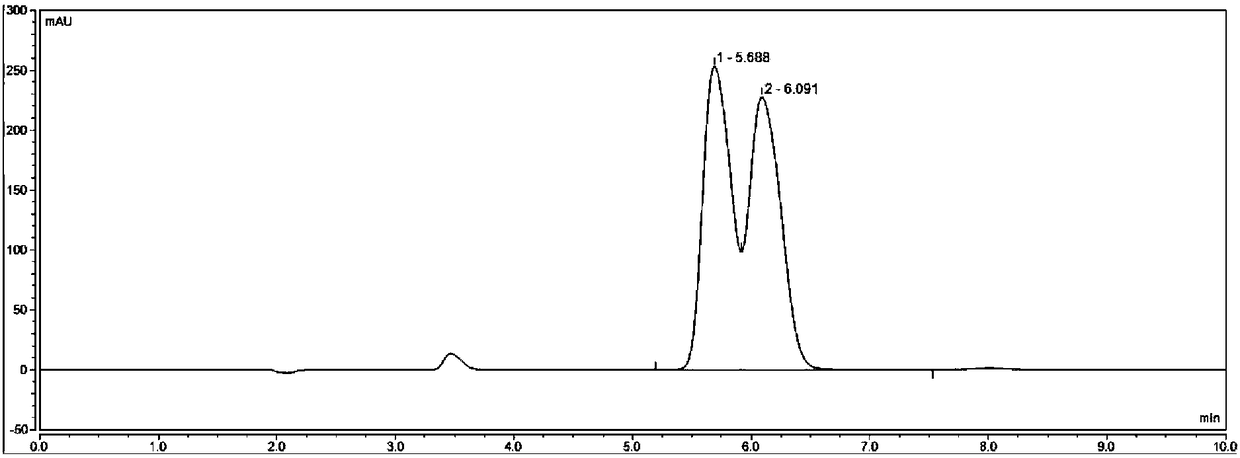 Method for detecting HPLC of valganciclovir hydrochloride intermediate hydrolysate isomers