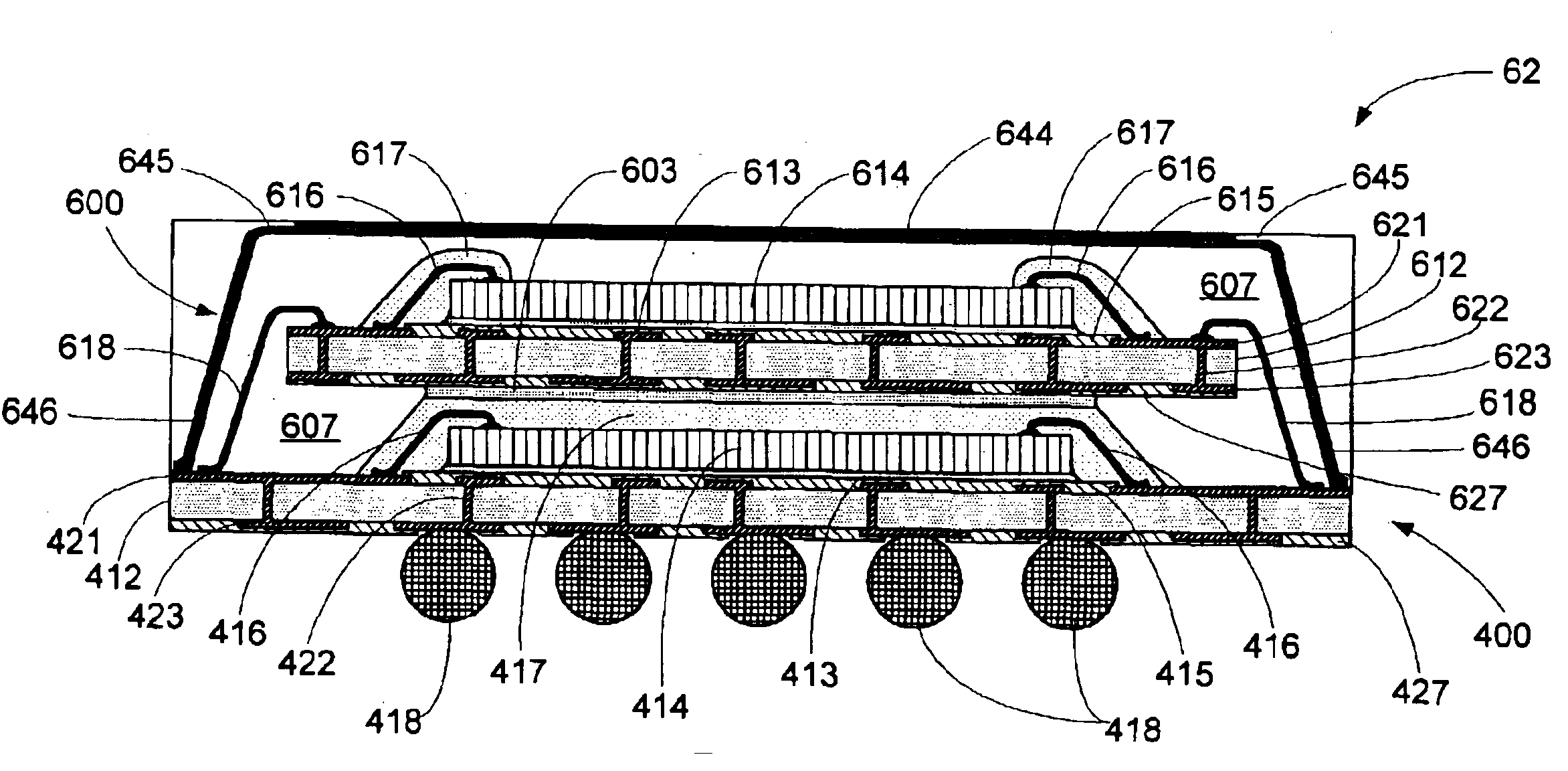 Semiconductor multi-package module having wire bond interconnect between stacked packages and having electrical shield