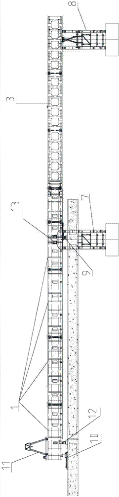 A construction method for in-situ dismantling of upward moving formwork