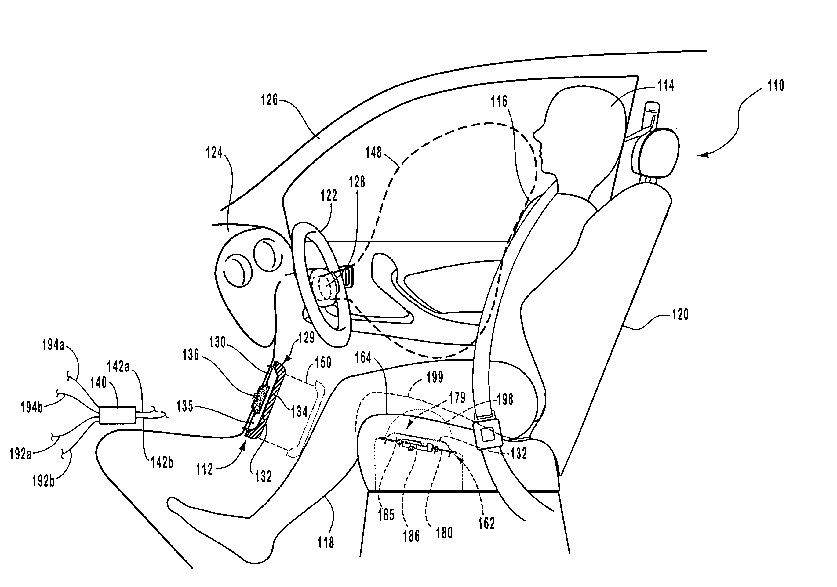 Airbag cushion with integrated inflator