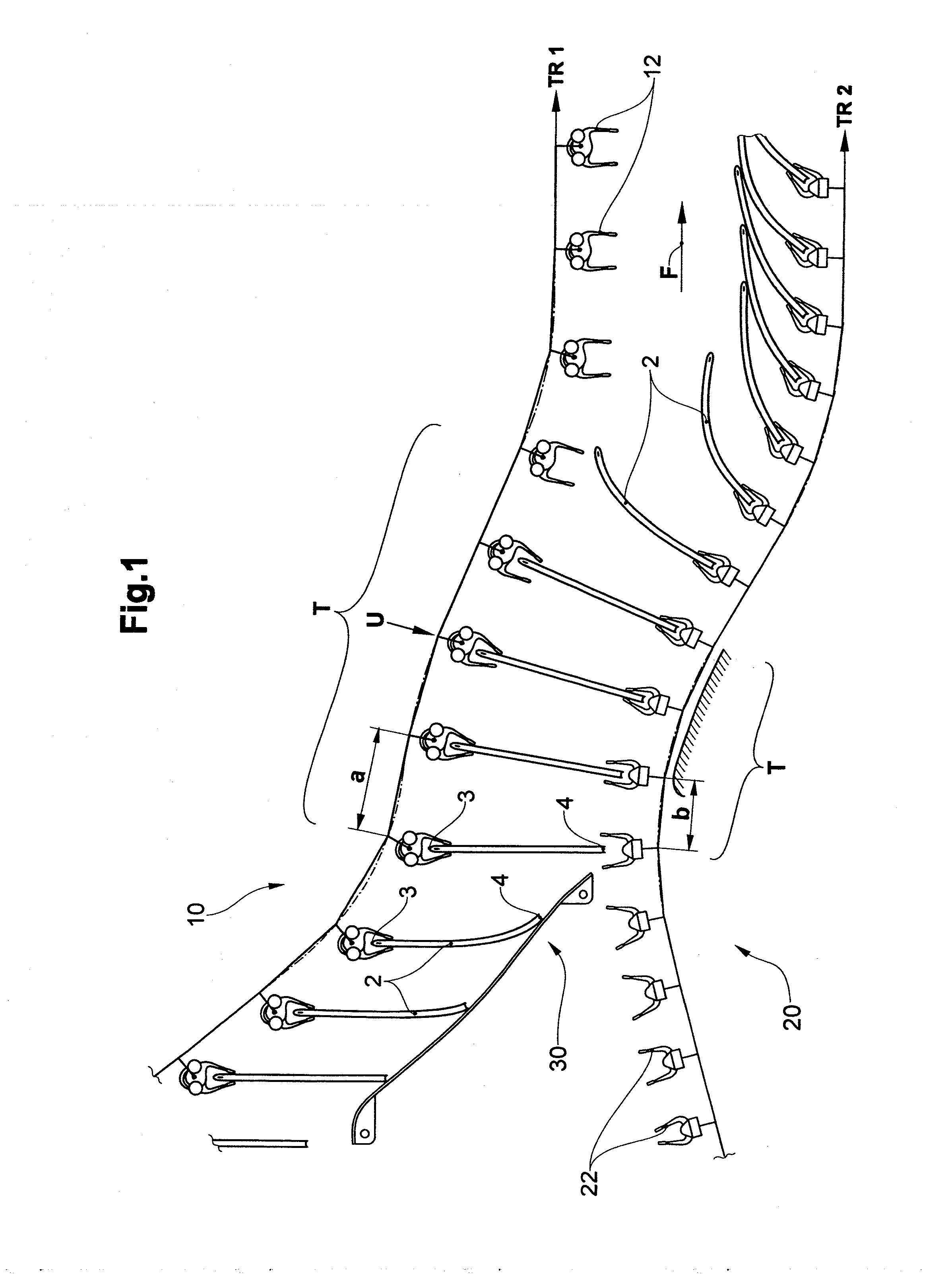 Device and method for the transfer of flexible flat articles