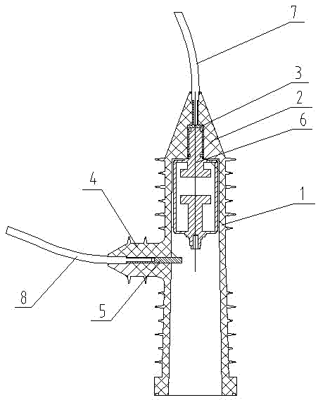 Full-insulated full-enclosed compact type outdoor vacuum circuit breaker