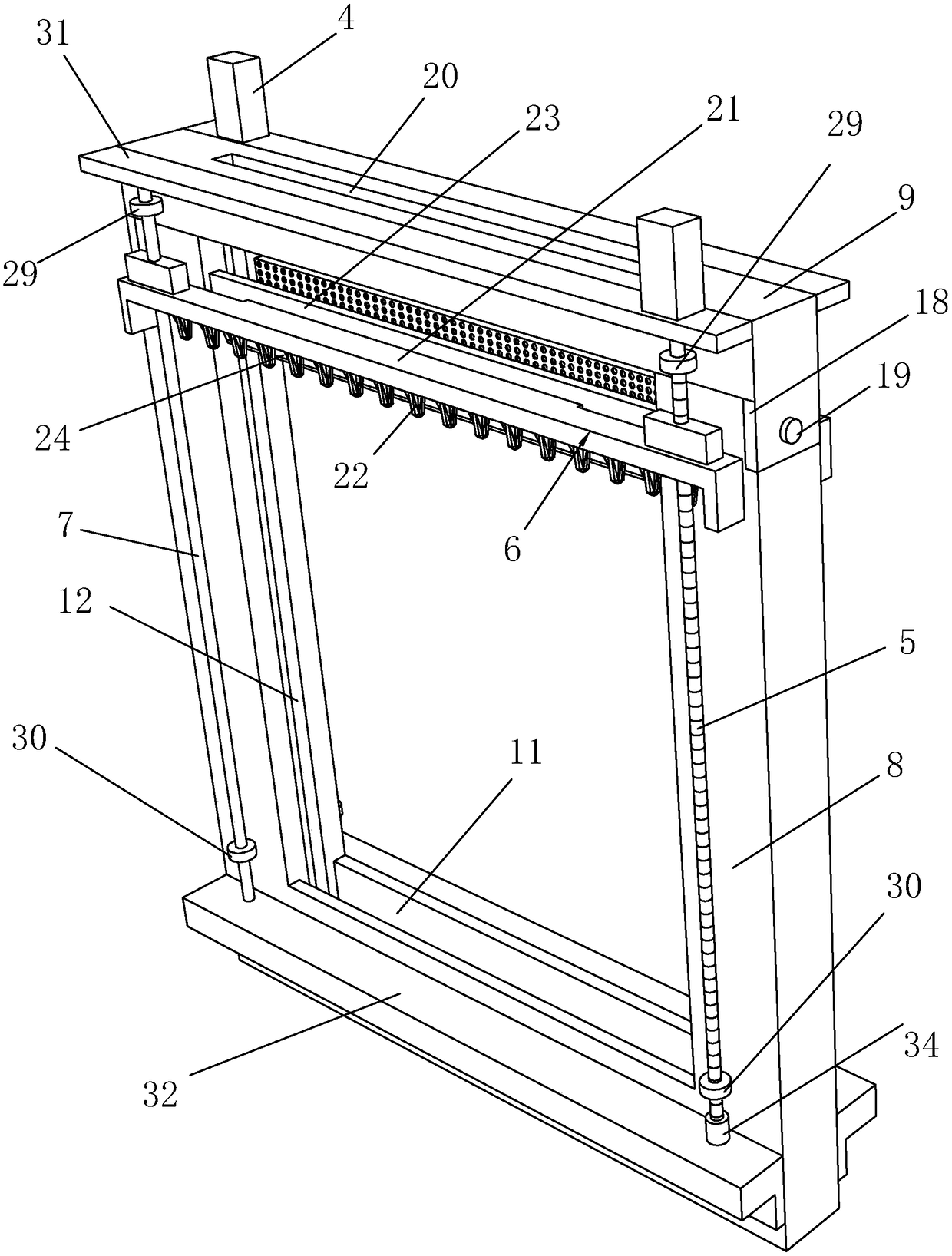 Channel gate for hydraulic engineering and mounting method thereof