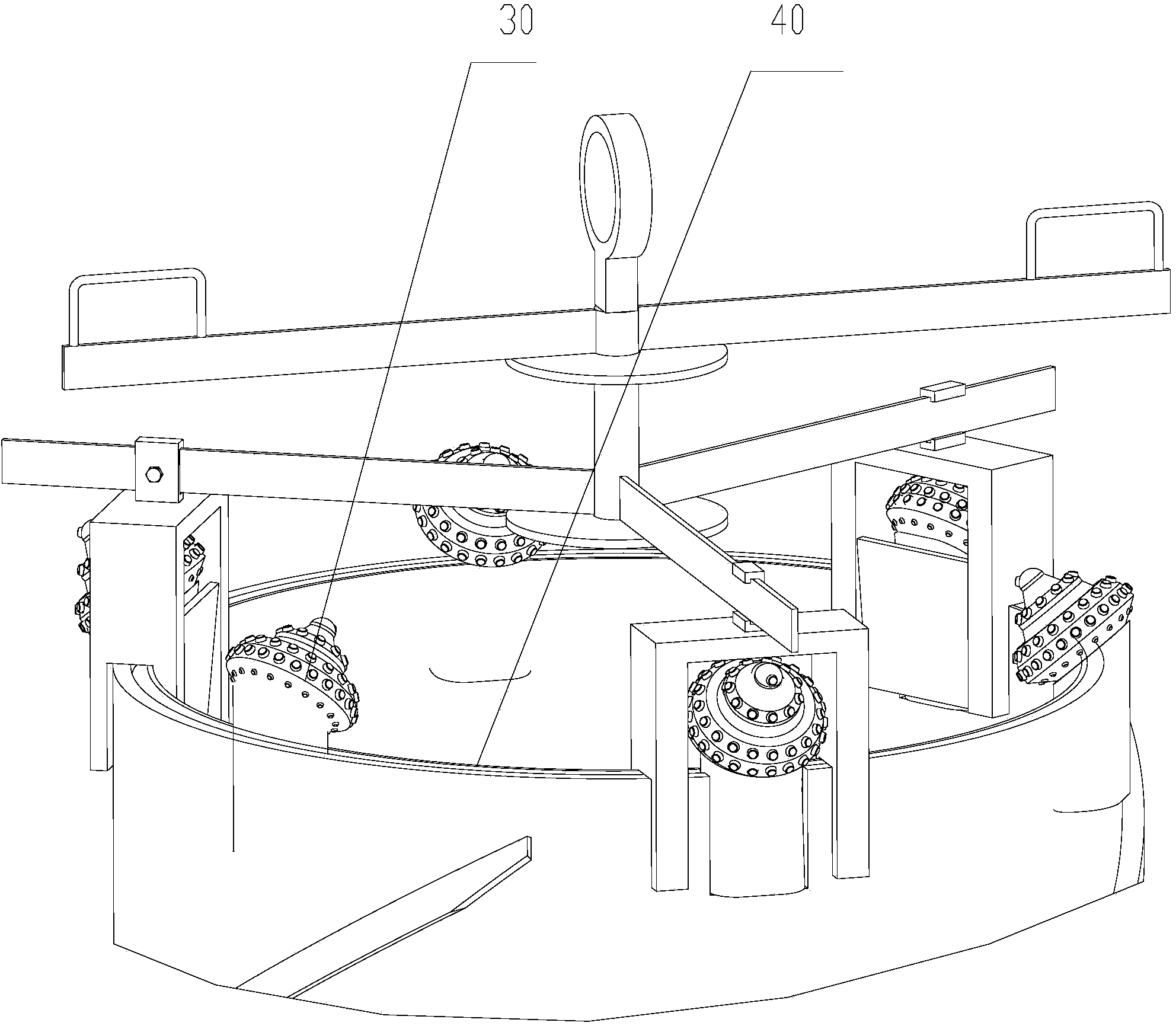 Installation tool of gear drill tooth