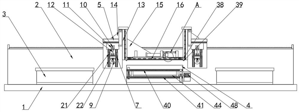 An environment-friendly building integrated wall panel processing device and using method