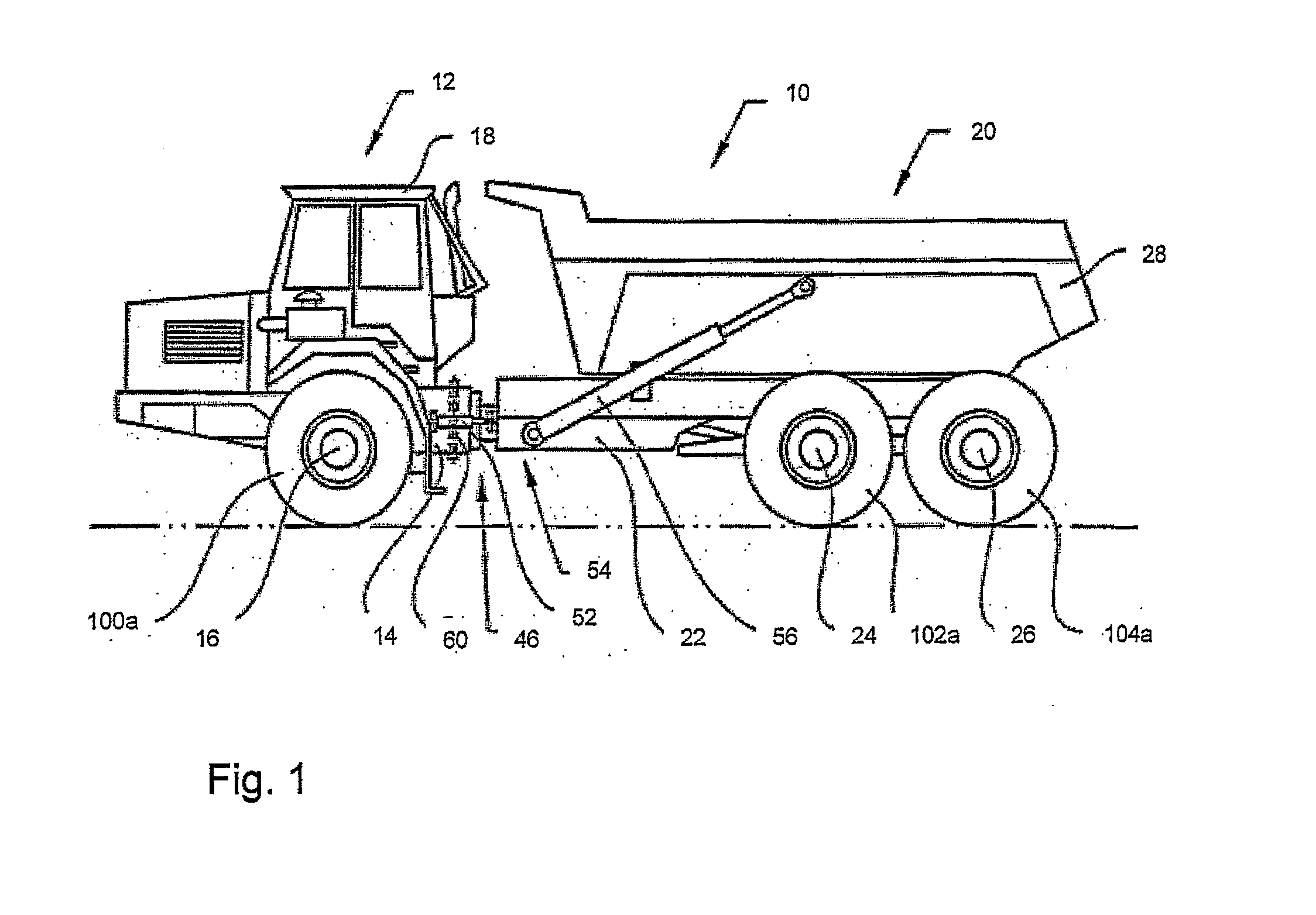 Method and a system for testing the braking capacity of one or more brake elements of a vehicle