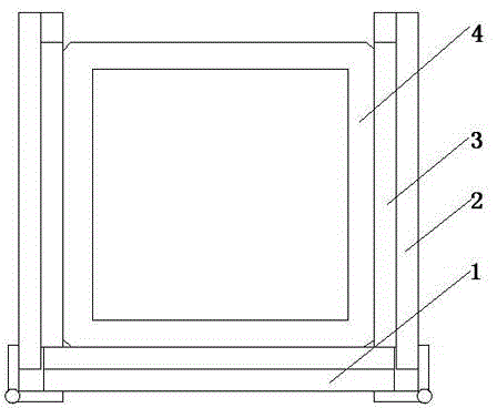 Manufacturing method and mold of one-time molding glass magnesium smoke exhaust pipe