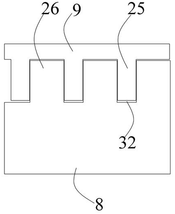 Device and method for testing large deformation interaction of impermeable wall and core wall