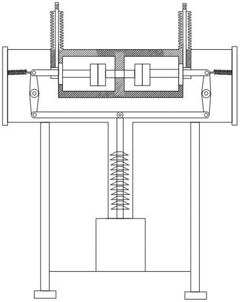 Circuit breaker of arc extinguish chambers in series connection