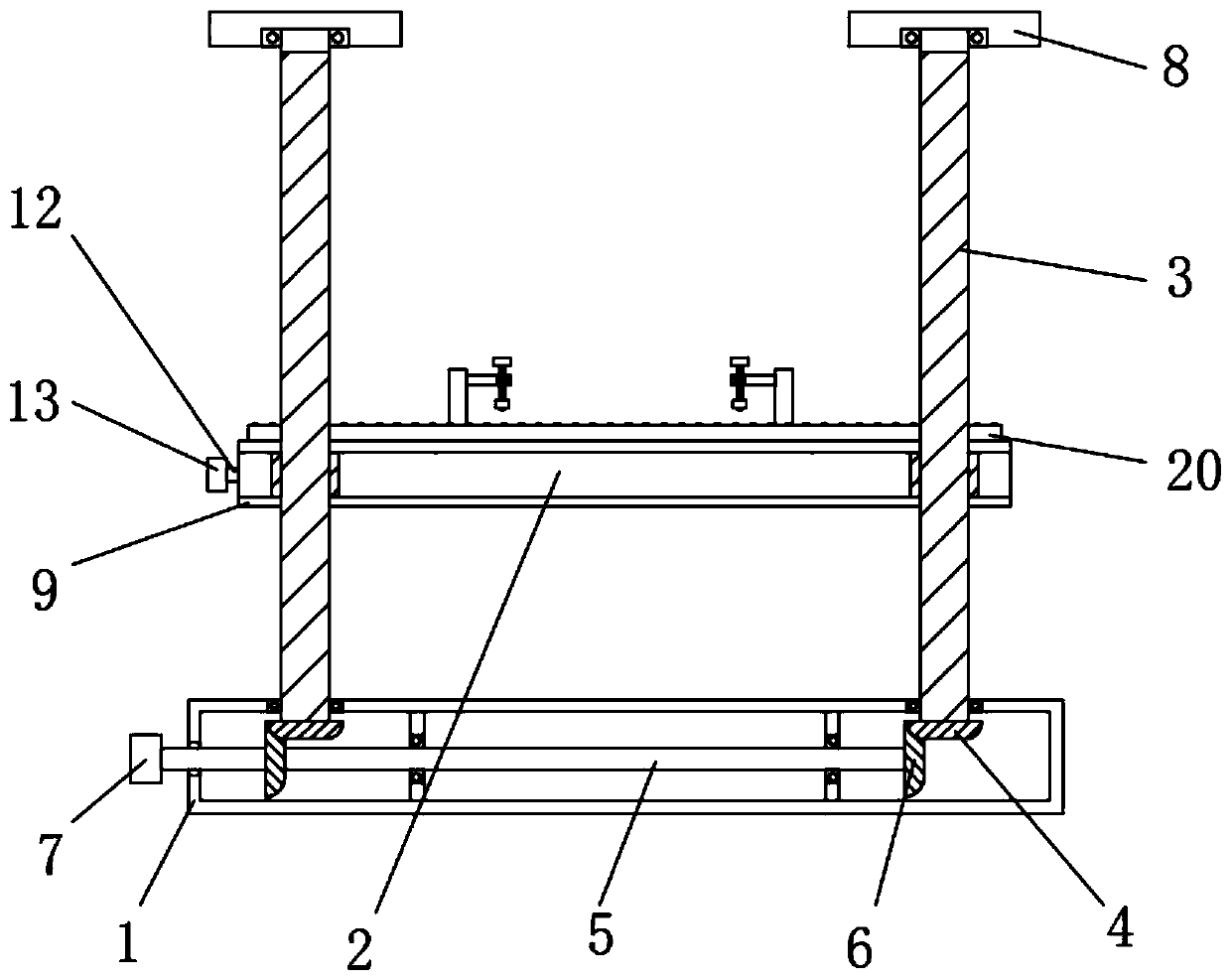 Clamping mechanism for part machining of shearing, folding and rolling numerical control machine tool