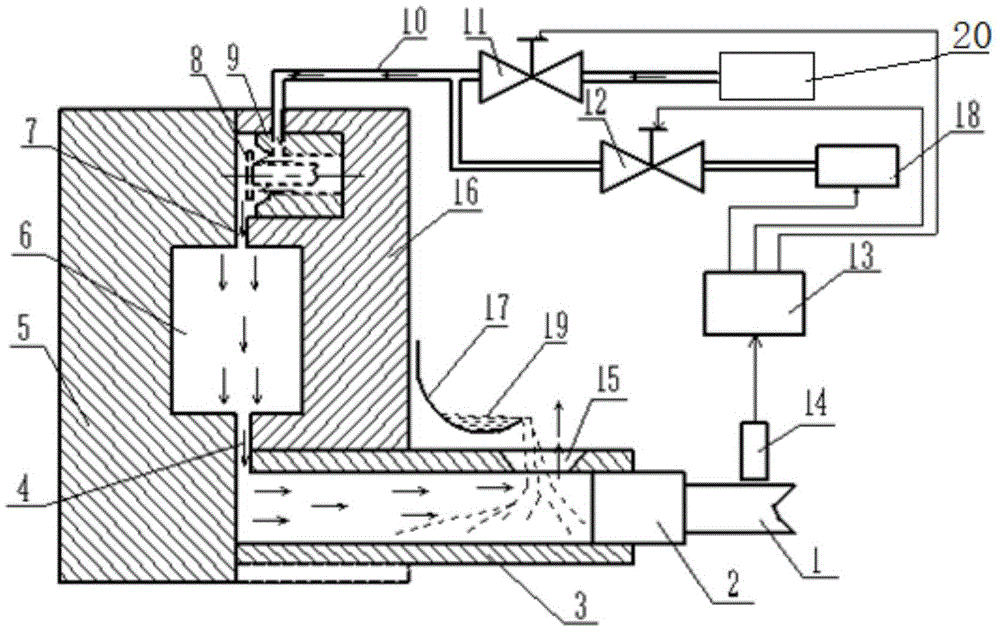 Die casting device of horizontal type cold chamber vacuum die casting machine and method for utilizing die casting device for die casting