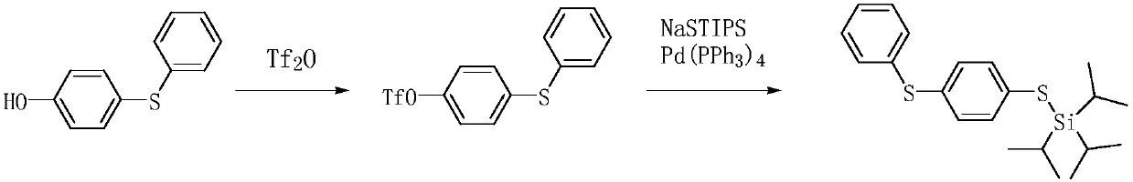 Preparation method of 4-phenylmercaptothiophenol