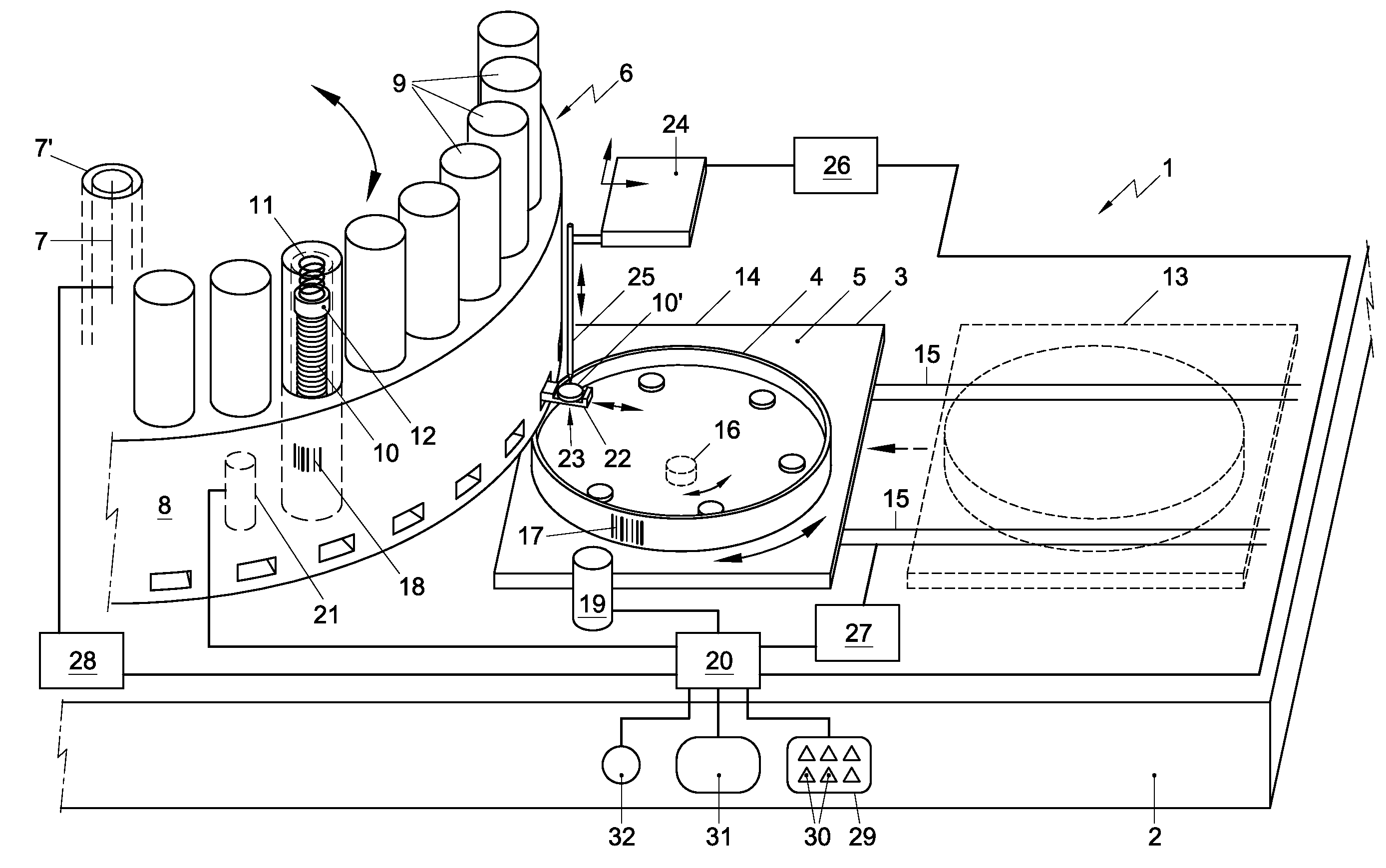 Disc dispensing device, tubular container for use in such a disc dispensing device and method of dispensing discs