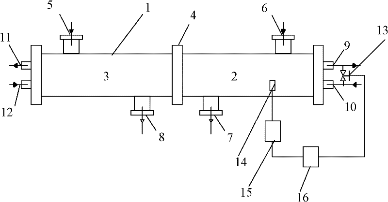 Dual-channel condenser with heat recovery and condensing temperature control structure