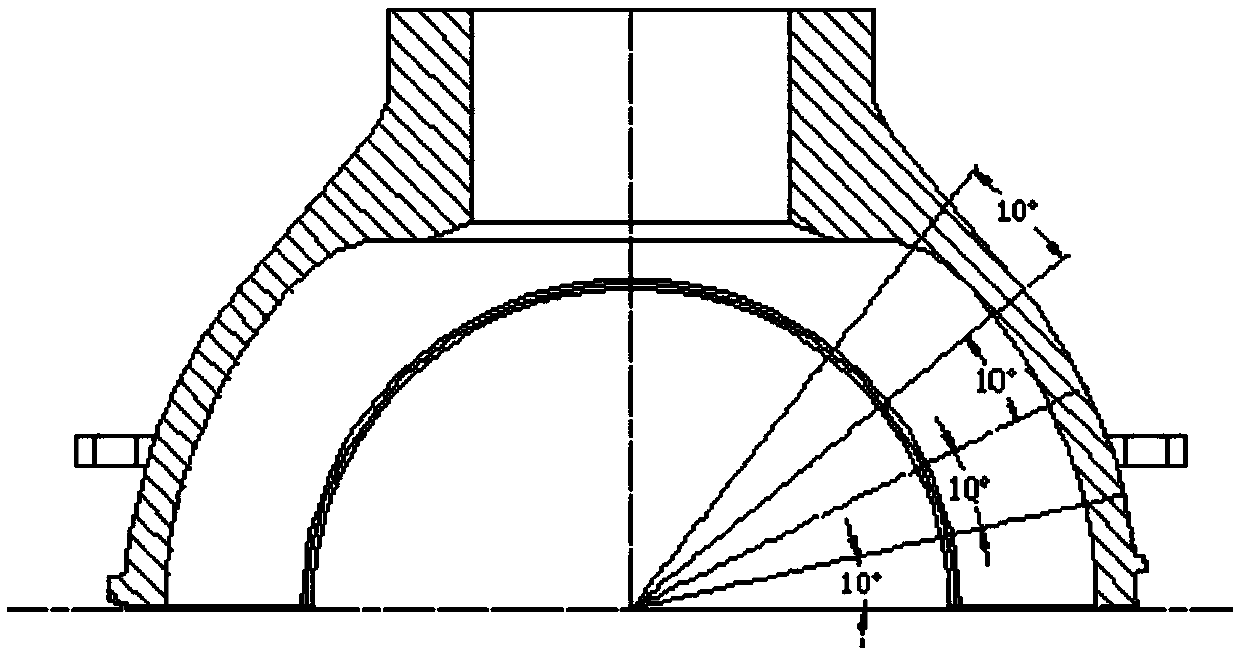 Size design method of a large thin-wall ball valve