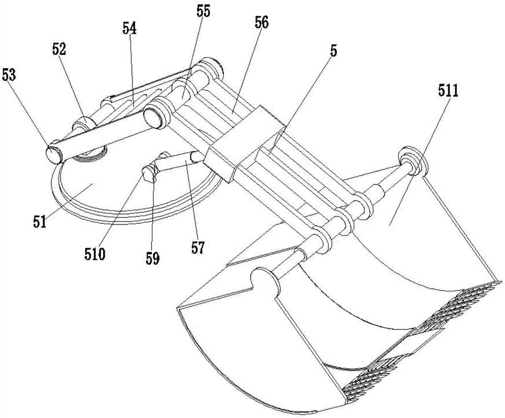 A fully automatic subgrade and pavement ditch maintenance integrated machine execution device