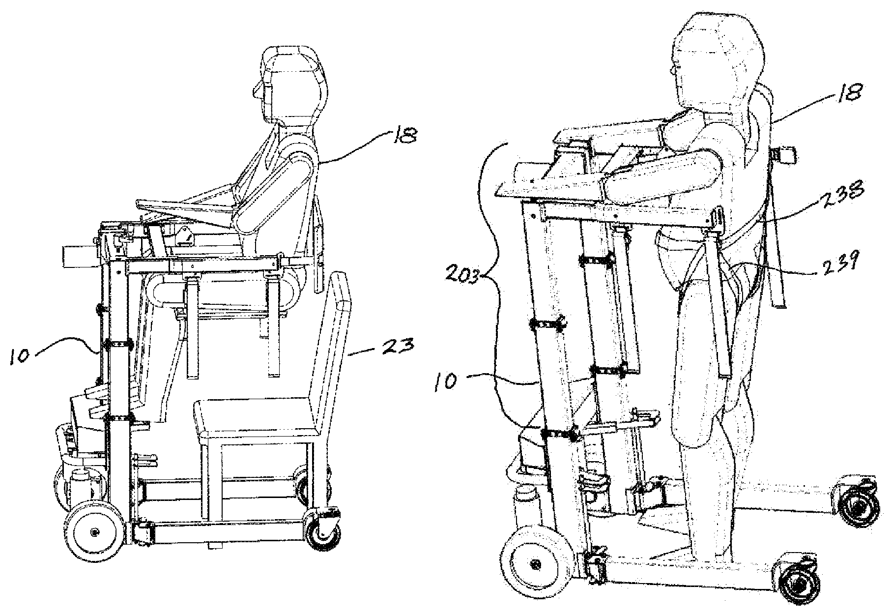 Wheelchair lift transfer device