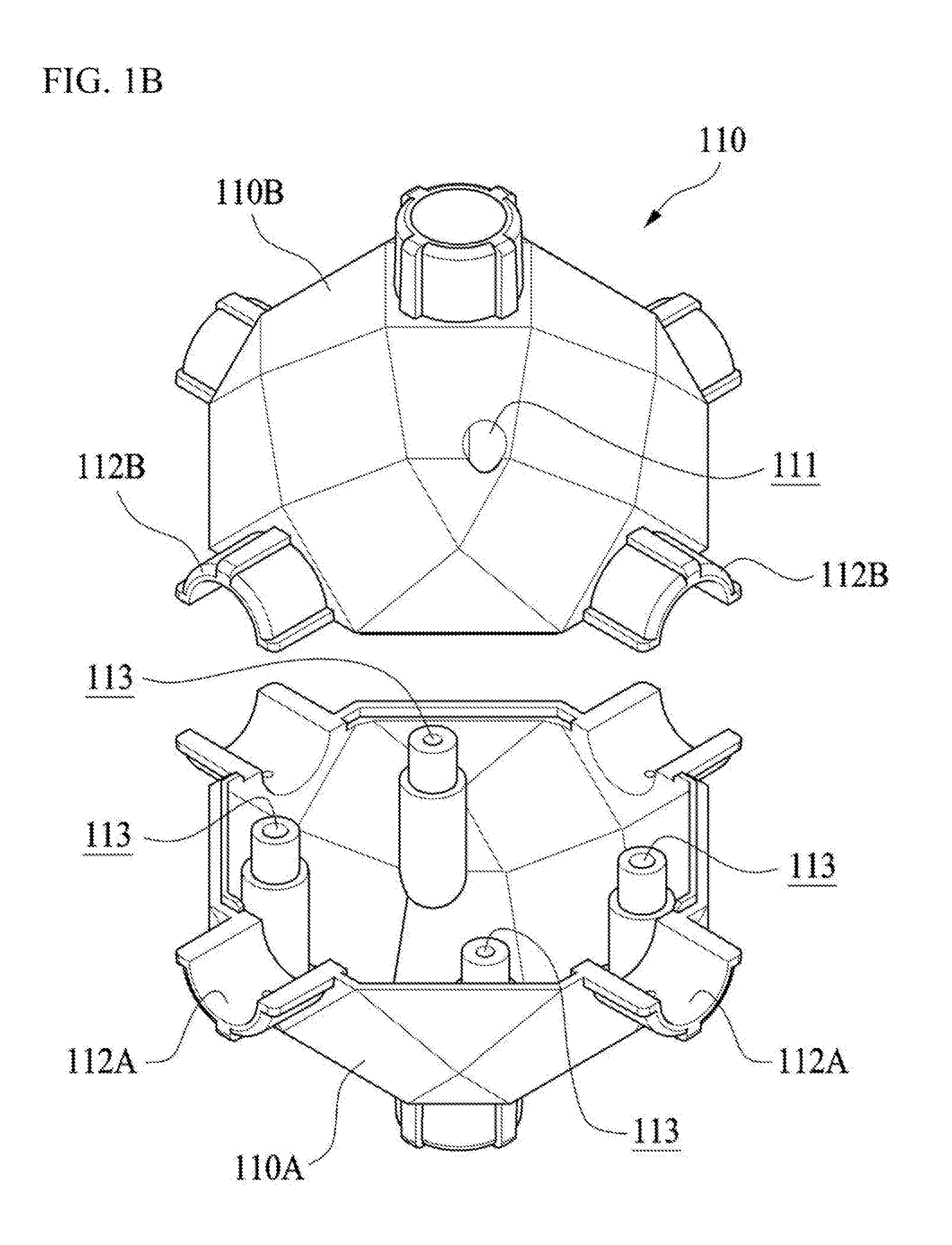Power transmission apparatus and built-up type toy including the same