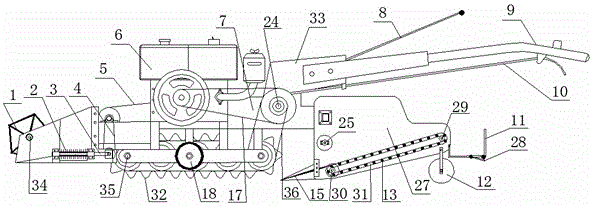 A single crawler notoginseng combine harvester