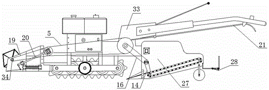 A single crawler notoginseng combine harvester