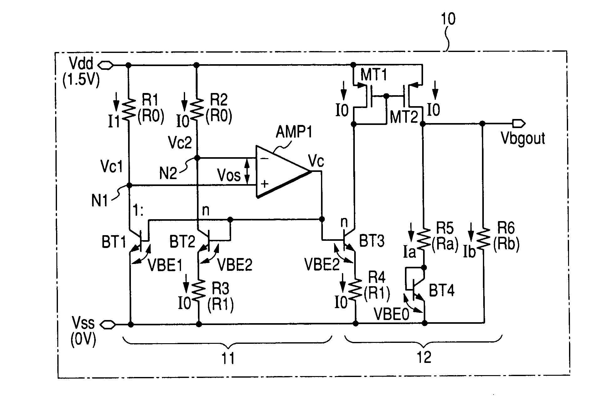 Reference voltage generating circuit, a semiconductor integrated circuit and a semiconductor integrated circuit apparatus