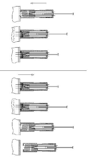 Medicament automatic lead-in system with electronic stimulating function