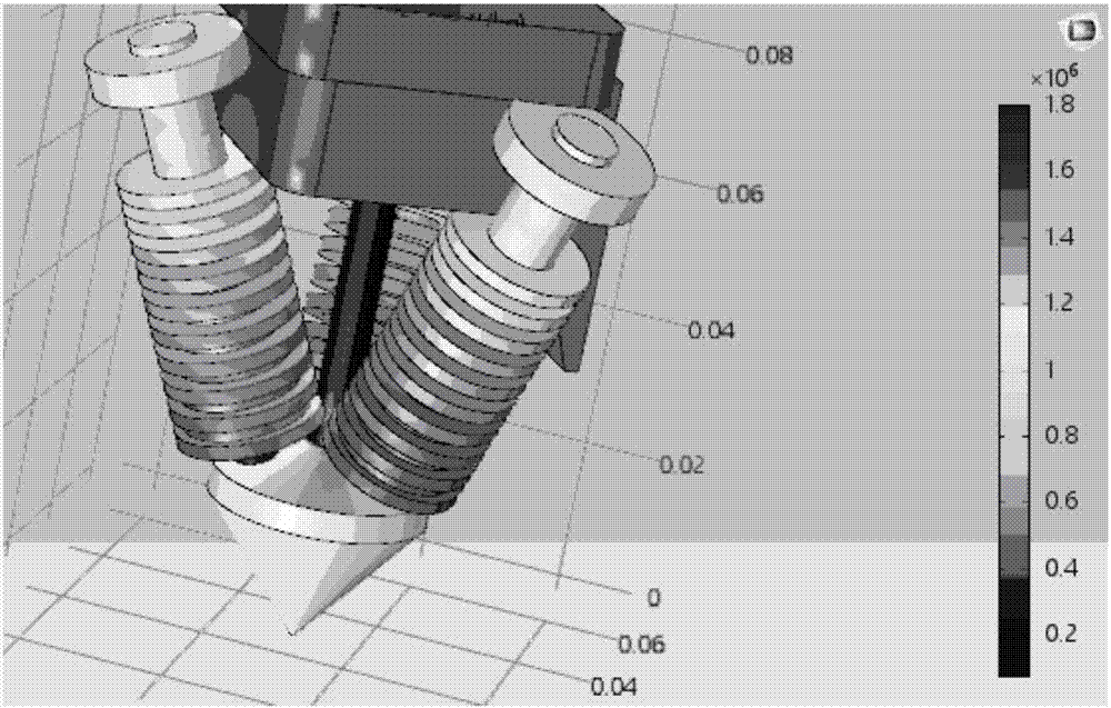 Energy-efficient color-mixing 3D printing nozzle based on rotating disk apparatus with fixed point rotating shaft