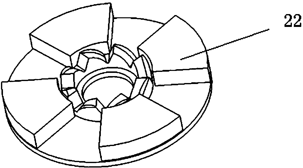 Magnetic rotating shaft