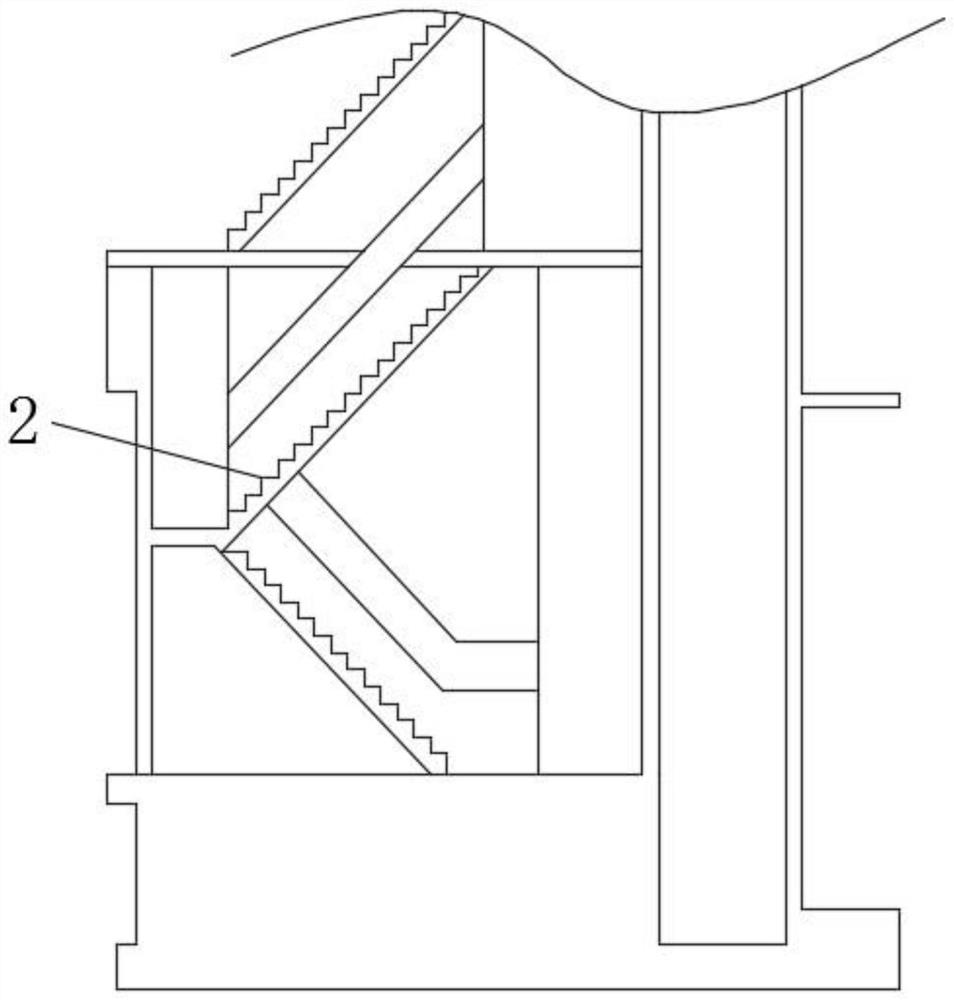 Construction method of basement stair firewall