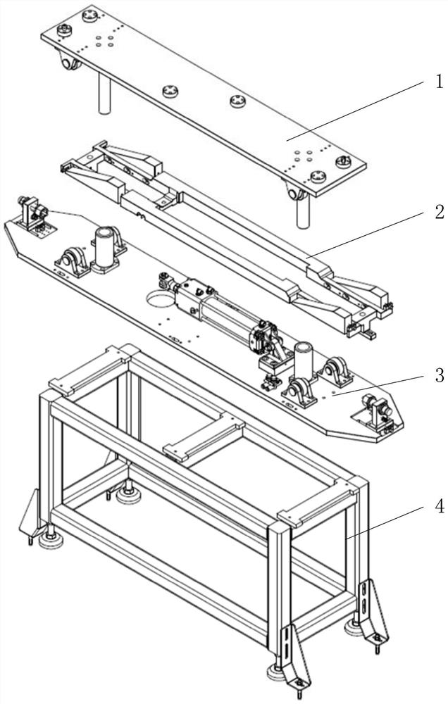 Pneumatic stable lifting positioning mechanism