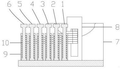 A dumbbell supporting device in a dumbbell convenient for weight adjustment