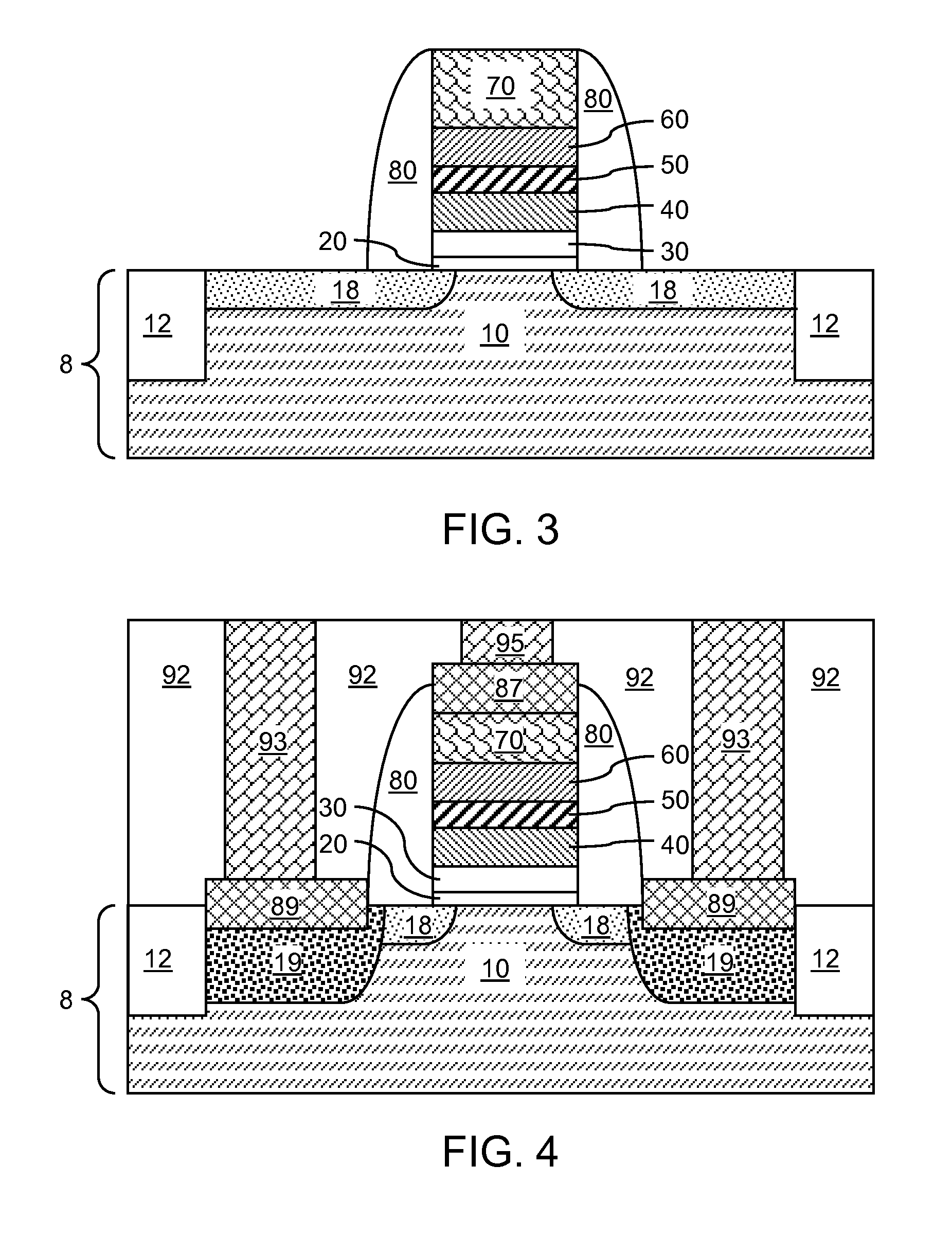 Scavanging metal stack for a high-k gate dielectric