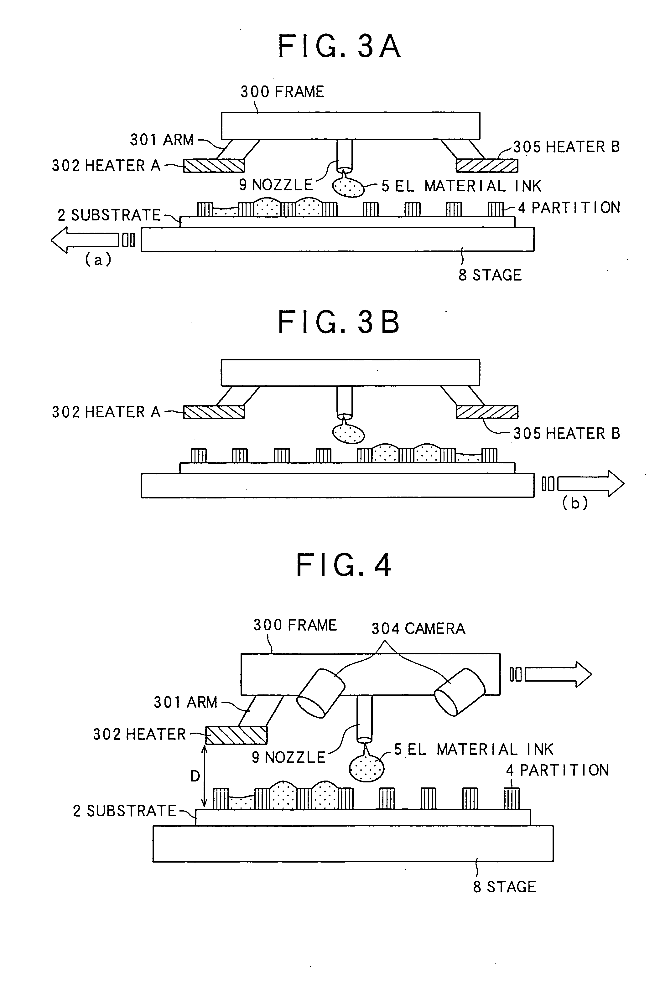 Method and apparatus for manufacturing organic EL display and color filter by ink jet method