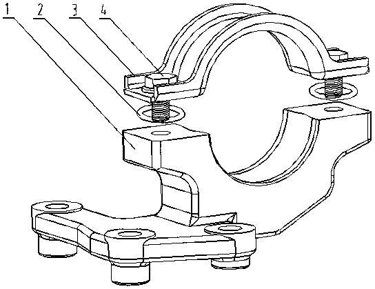 Locking force adjustable separated full-contact bearing support special for constant-velocity universal joint assembly