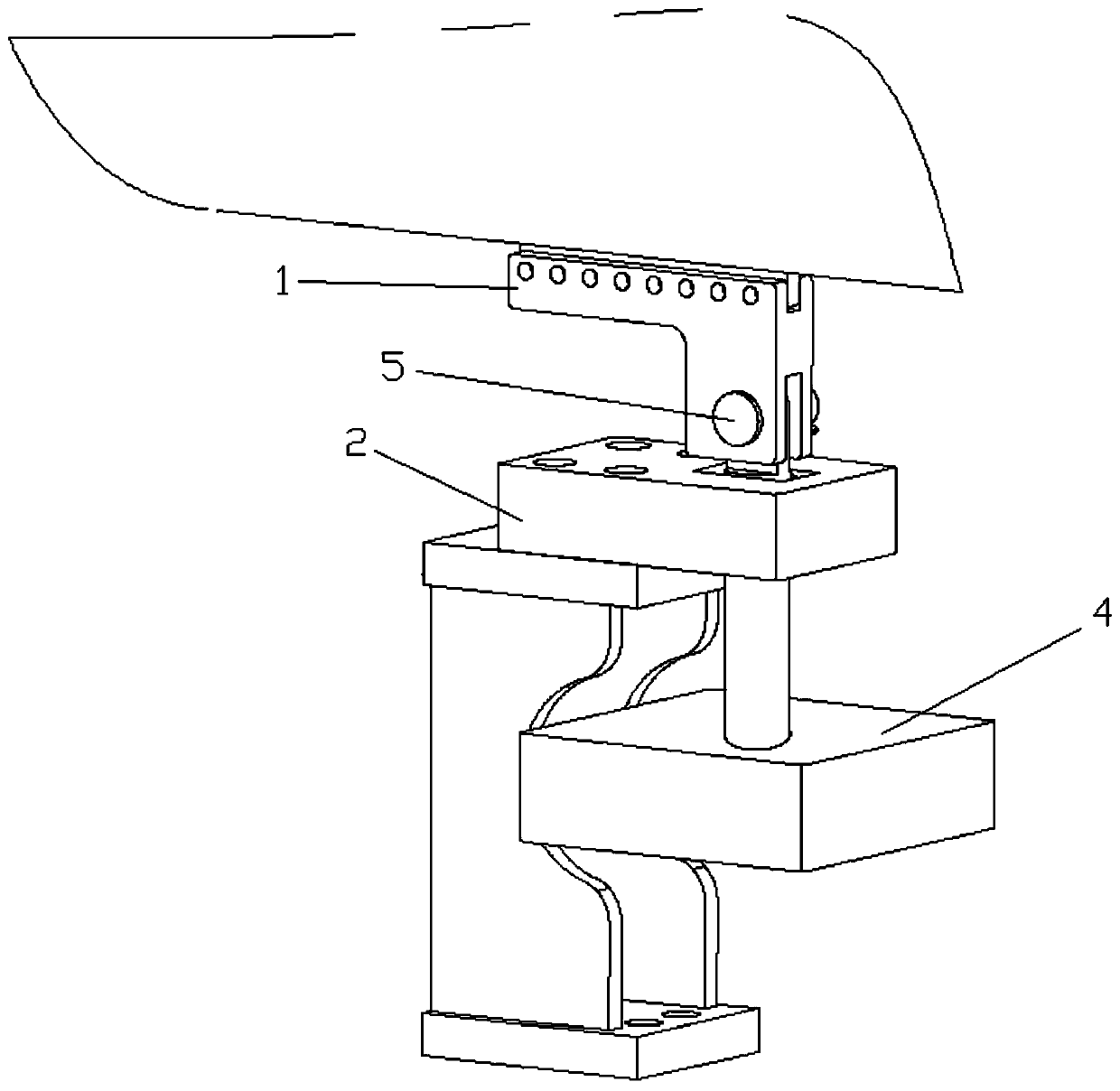An axial anti-shock device