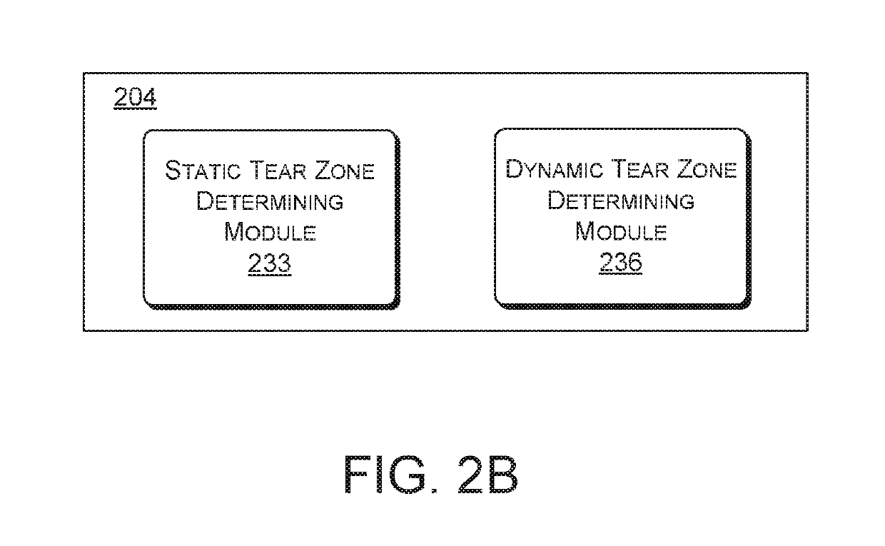 Determining allowable locations of tear lines when scanning out rendered data for display